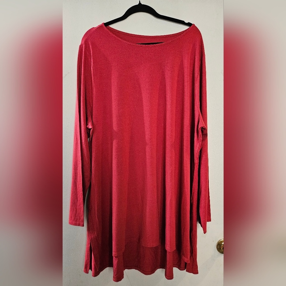 Soft Surroundings Vibrant Red Top